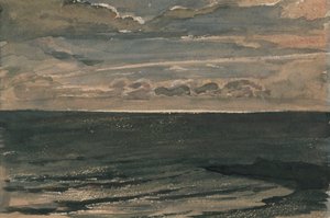 Moonlight over the Sea, Broadstairs by George Richmond