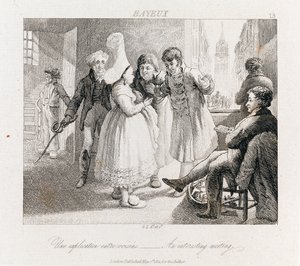 Interesting Meeting - Bayeux, c.1821 by George Robert Lewis