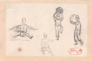 Four Sketches of a Child at Play by George Romney