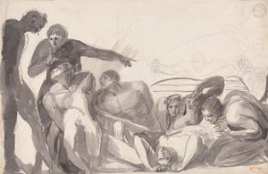 John Howard Visiting a Lazaretto by George Romney
