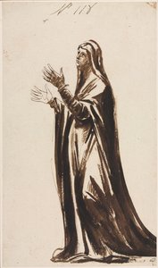 Mater Dolorosa Mourning Mother by George Romney