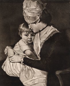 Mrs Carwardine and Child, c1775, 1912 by George Romney