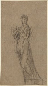 Portrait Study of a Standing Woman by George Romney