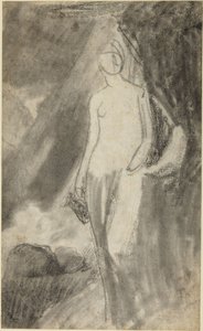 Portrait Study of a Standing Woman by George Romney