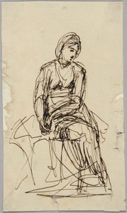 Seated Female Figure by George Romney
