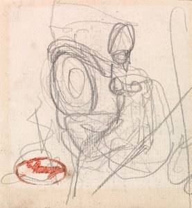 Seated Figure with Helmet and Shield by George Romney