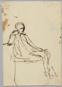 Seated Male Figure, Portrait Study