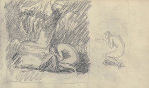 Sketchbook Drawing by George Romney