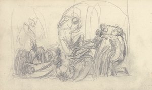 Sketchbook Drawing by George Romney