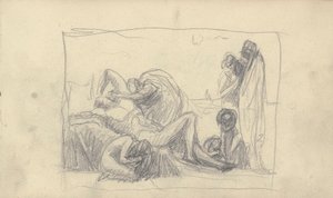 Sketchbook Drawing by George Romney