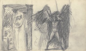 Sketchbook Drawing by George Romney