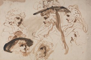 Studies for the Head of a Lady (Studies of a Woman