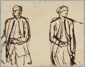 Two Standing Male Figures