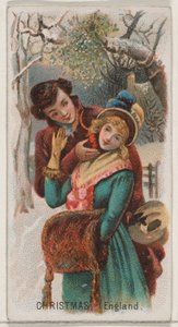 Christmas, England, from the Holidays series N80 for Duke brand cigarettes by George S. Harris and Sons