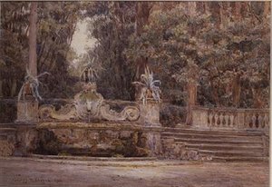 In the Woods, Villa Corsini, Florence by George Samuel Elgood