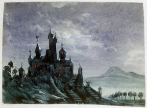 Fantasy Castle in Moonlight I