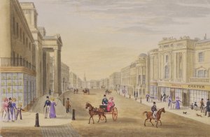 Regent Street, looking north from Hanover Street, c.1830 by George Shepherd