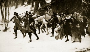 The Flight of the Huguenots by George Sheridan Knowles