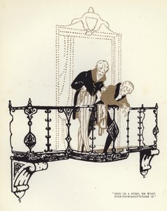 Illustration for The Happy Hypocrite by Max Beerbohm by George Sheringham
