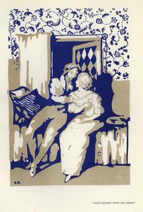 Illustration for The Happy Hypocrite by Max Beerbohm by George Sheringham