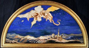 The Dragon Passing Over Travellers by George Sheringham