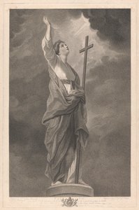 West Window of the Chapel, New College Oxford: The Virtues - Faith by George Siegmund Facius