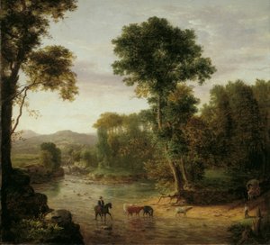 Crossing the Ford by George Snr. Inness