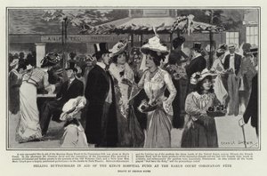 Selling Buttonholes in Aid of the King