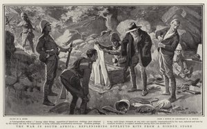 The War in South Africa, Replenishing Depleted Kits from Hidden Store by George Soper