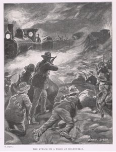 The Attack on a Train at Holfontein by George Soper