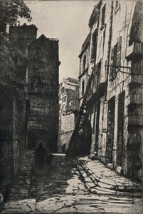 Rue des Pretres-St Séverin, 1915 by George T Plowman