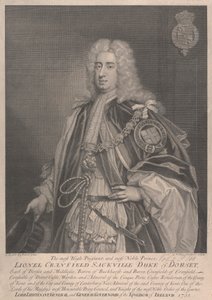 Lionel Cranfield Sackville, 1st Duke of Dorset by George Vertue