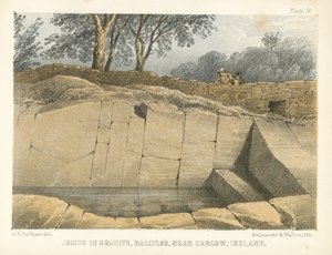 Joints in Granite, Ballyloo, near Carlow, Ireland by George Victor Du Noyer