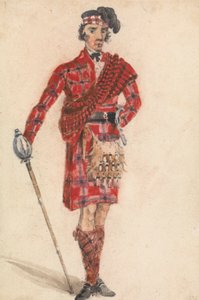 Scotsman with Sword; Modern Dress of a Highland Chieftain
