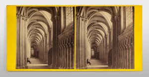Peterborough Cathedral – South Aisle of the Nave by George Washington Wilson