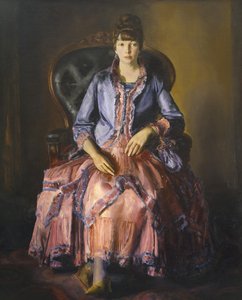 Emma in a Purple Dress by George Wesley Bellows