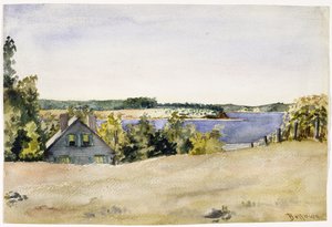 Gardiners Bay from Sag Harbor by George Wesley Bellows