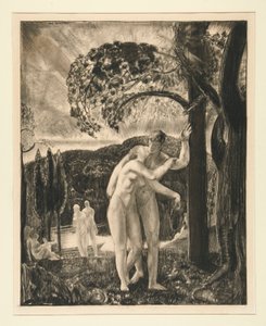 Lovers Still Whispered in the Dusk by George Wesley Bellows