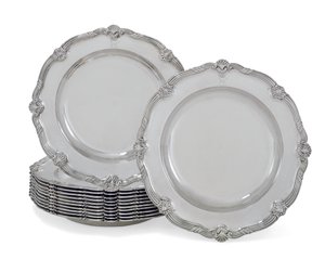 Dinner Plates, The Leinster Service by George Wickes