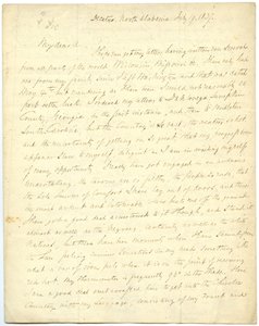 Incomplete Letter of G.W. Featherstonhaugh to Col. Abert, July 19, 1837