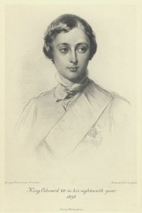 The Prince of Wales, the future King Edward VII, in his eighteenth year, 1858 by George after Richmond