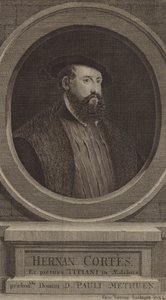 Hernan Cortes, Spanish conquistador by George after Vertue