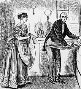 A Cook and Butler by George du Maurier