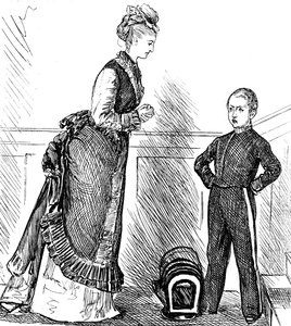 A Mother Disciplining Her Naughty Child