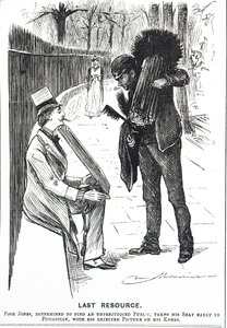 A chimney sweep and his brushes by George du Maurier