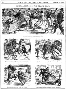 General Adoption of the Rolling Skate. George du Maurier Cartoons from Punch by George du Maurier