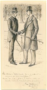 Hello Frank!, 1891 by George du Maurier