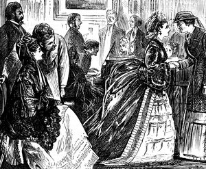 Social Gathering of Upper-Class English Gentry by George du Maurier