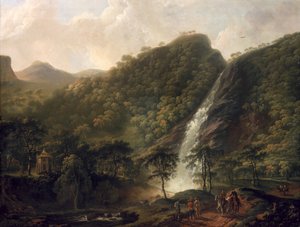 View of Powerscourt Waterfall