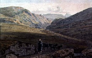 Mountainous Landscape - Evening by George the Younger Barret